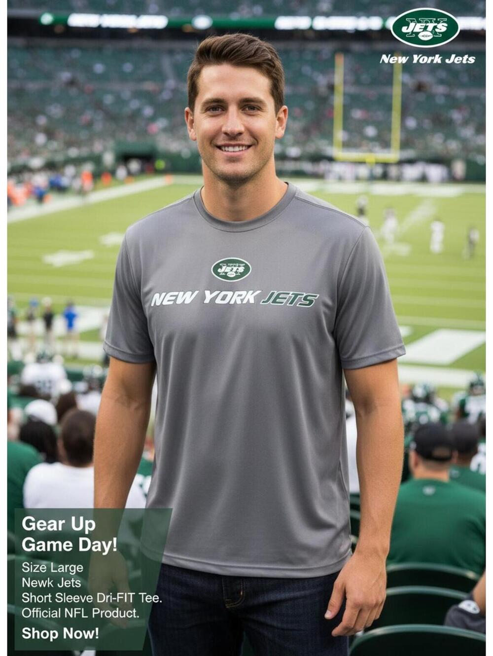 New York Jets Men's Dri-FIT Short Sleeve T-Shirt Large